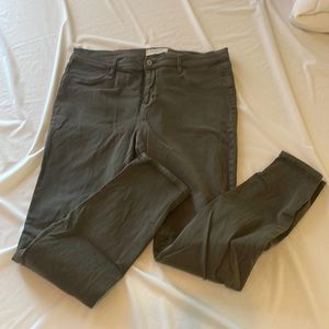 Pacsun Army Green Skinny Jeans